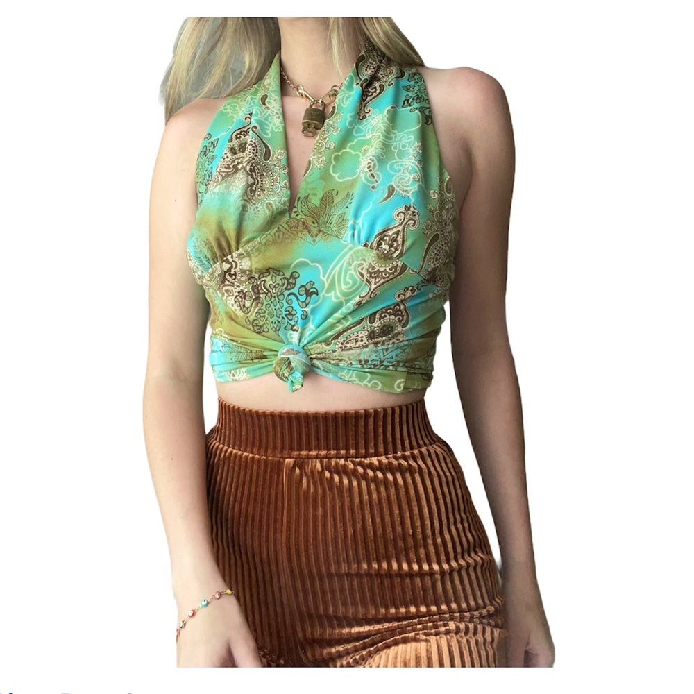 VINTAGE JANETTE HALTER TOP 🤍